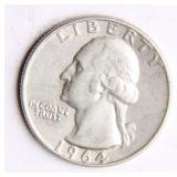 1964-D Washington Silver Quarter