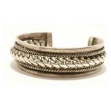 Vintage Sterling Silver Cuff Bracelet 69.3g