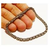 Sterling Silver Marcasite Bracelet 7.5" 13g