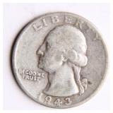 1943 Washington Silver Quarter