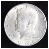 1964-D Kennedy Half-Dollar Silver Coin