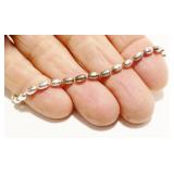 8" Italian Sterling Silver Bracelet 5.3g