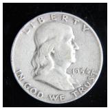 1954-D Franklin Half-Dollar Silver Coin
