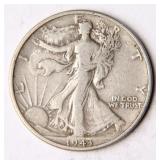 1943 Walking Liberty Half-Dollar Silver Coin