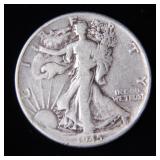 1945 Walking Liberty Half-Dollar Silver Coin