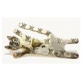 "MWS" Mexico Sterling Silver Cat Brooch 11.4g