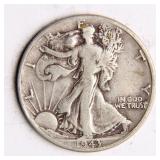 1943 Walking Liberty Half-Dollar Silver Coin