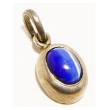 Mexican Sterling Silver Gemstone Pendant 4.8g