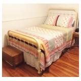 Vintage Full-Size Cast Iron Bed Frame