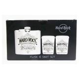 Hard Rock Flask & Shot Set