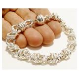 Milor Italy 925 Silver Multi-Link Bracelet 7" 24g