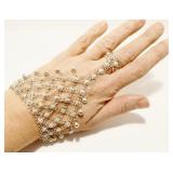 Sterling Silver Slave Bracelet 7" 29.6g