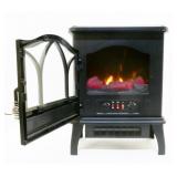 Red Stone Electric Fireplace