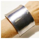 Wide Sterling Silver Cuff Bracelet 59.4g