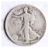 1942-D Walking Liberty Half-Dollar Silver Coin
