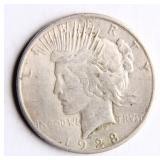 1923-S Peace Dollar Silver Coin