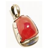 Sterling Silver Gemstone Pendant 6g