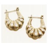 Small Sterling Silver Hoop Earrings 3.7g