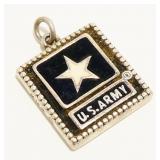 U.S. Army Double-Sided Sterling Silver Pendant 5g
