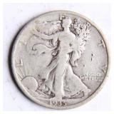 1935 Walking Liberty Half-Dollar Silver Coin