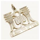 Sterling Silver Egyptian Motif Pendant 11.3g