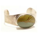 R.S.G Signed Navajo 925 Silver Cuff Bracelet 38.2g