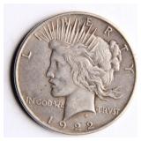 1922 Peace Dollar Silver Coin