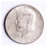 1964 Kennedy Half-Dollar Silver Coin