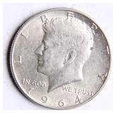 1964-D Kennedy Half-Dollar Silver Coin