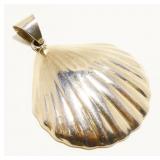 LG Mexican 925 Silver Scallop Shell Pendant 14.5g