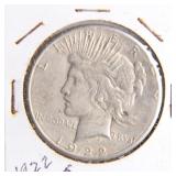 1922-S Peace Dollar Silver Coin