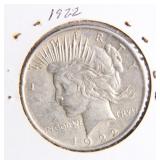 1922 Peace Dollar Silver Coin