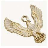 Vtg Signed Sterling Silver Eagle Pendant 4.3g