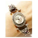 Sterling Silver Dragon Watch, Needs Repair 45.4g