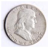 1963-D Franklin Half-Dollar Silver Coin