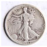 1943 Walking Liberty Half-Dollar Silver Coin