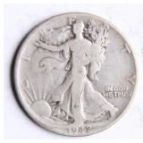 1942 Walking Liberty Half-Dollar Silver Coin