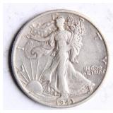 1943-S Walking Liberty Half-Dollar Silver Coin