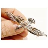 Alice Caviness Germany 925 Silver Bird Brooch 4.3g