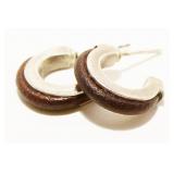 Tiny Sterling Silver Hoop Earrings 3.2g