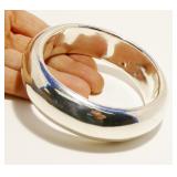 Signed "D" Wide 925 Silver Bangle Bracelet 63.6g