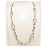 Judith Ripka Sterling Silver 17.5" Necklace 37.2g