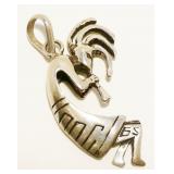 G. Schendel Kokopelli Sterling Silver Pendant 6.7g