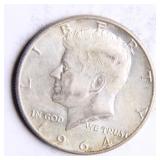 1964 Kennedy Half-Dollar Silver Coin