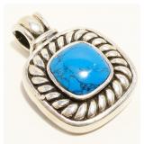 Sterling Silver Gemstone Pendant 17.5g