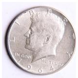 1964-D Kennedy Half-Dollar Silver Coin