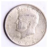 1964 Kennedy Half-Dollar Silver Coin