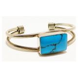 Mexican Turquoise 925 Silver Cuff Bracelet 32.4g