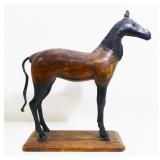 Wood & Metal Horse Statue