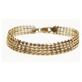 Eclectic 7" Italian 925 Silver Bracelet 13g